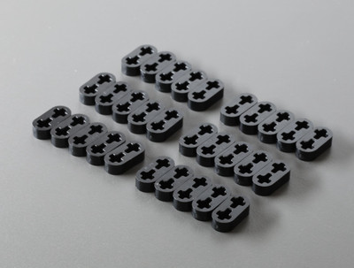 LEGO Technic: 30x Liftarm 1 x 2 thin (Axle Holes), schwarz