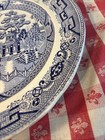Mellor Antique Blue & White Japanese Plate 10.5 Inch Vintage Ironstone Pottery — photo 8