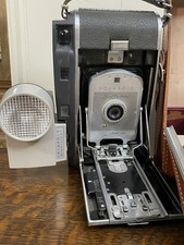 Vintage Polaroid Land Camera Model 150 with Original Carrying Case and Extras