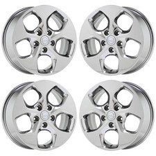 17 Dodge Grand Caravan Journey Bright Chrome Wheels Rims Factory Oem Set 2590
