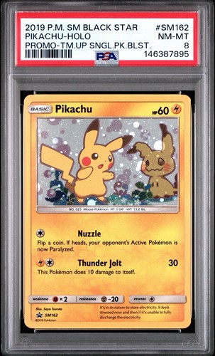Pikachu graded PSA 8 for sale on eBay