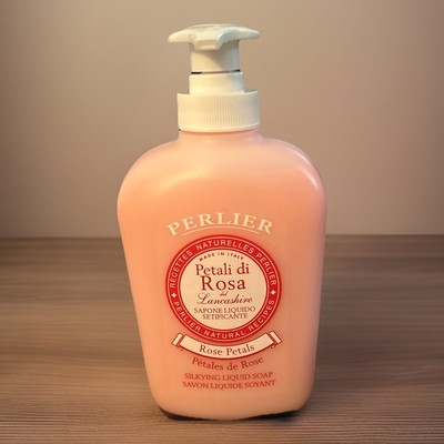 Perlier Rose Petals Silkying Liquid Soap 10.1 oz NEW