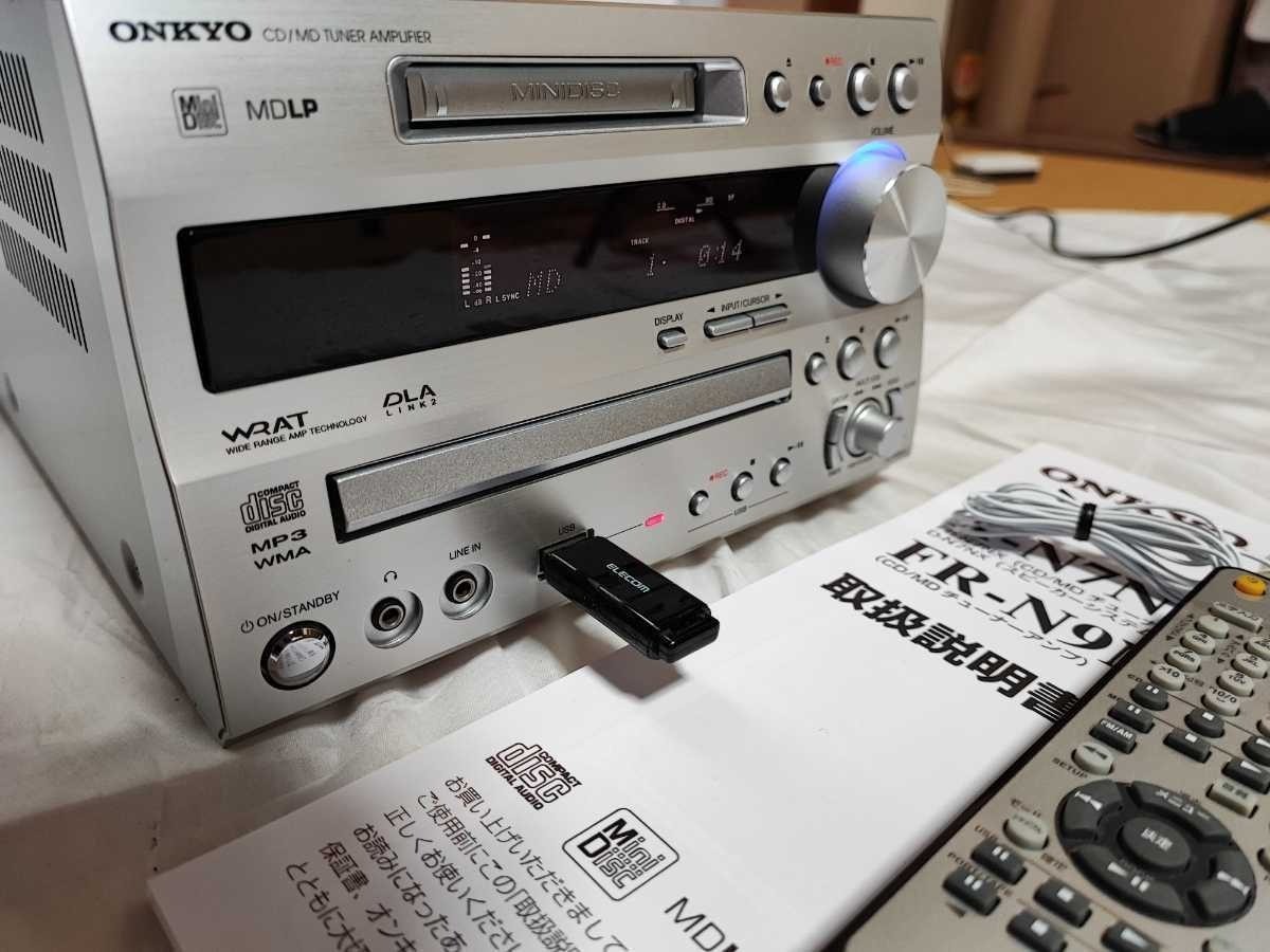 CD/MD TUNER ANPLIFIER　FR-N9NX ONKYO FR-N9NX CD/MD/USB/Tuner Amplifier with Remote control Tested