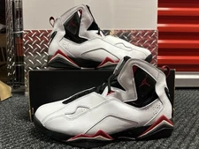 Jordan True Flight - White Varsity Red- Black 342964-160 Size 12