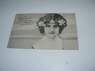 Raphael Kirchner Paris Weihnachtswünsche Postkarte Familie Wagner Finchley 1905