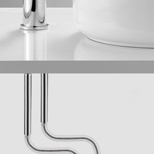 Sleek Design 2Pcs Shower Hose Connecting Pipes Made from Stainless Steel