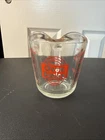 Vintage ANCHOR HOCKING OVEN BASICS 1 CUP GLASS MEASURING CUP-#496 EXCELLENT !!