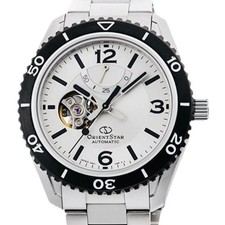 Orient Star Auto Open Heart 200m Men's Dive Watch White Mint RE-AT0107S Full set