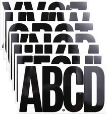 21 Sheets 6 Inch Letter Stickers, Self Adhesive Vinyl Capital Alphabet Punctu...