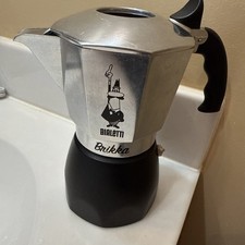 Bialetti - Pentola Moka Brikka - 4 Tazze - Alluminio e Nero