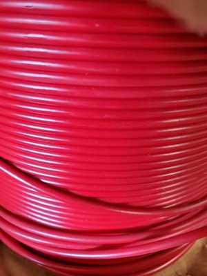 3/8''-7/16'' Red Vinyl Coated T304 Stainless Steel  Aircraft Cable 7x19 (300 Feet)