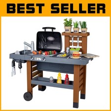 Children's Play Kitchen with Water Pump Function