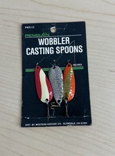 PENGUIN WOBBLER Casting Spoons LURES Lot Of 3 Made In USA 1.5 Inch Used