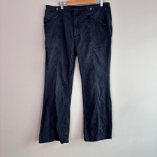 Pilcro Anthropologie The Demilune Black Bootcut Chino Pants Size 32