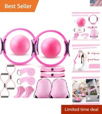 Pilates Equipment Kit for Home Workout Pilates Ring and Ball Set for Women 12...