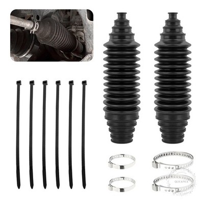 2PCS Inner Tie Rod Boot Kit,Multi-Size Adjutable Rack and Pinion Boot Kit with