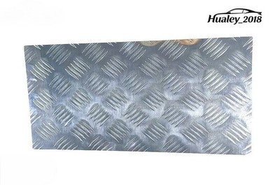 5 Bar Tread Pattern Aluminum Sheet 12x24'' Silver, Trailer Floor Plate 305x610mm