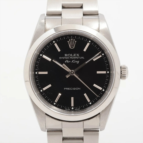 Rolex Air-King 14000M SS SS AT black dial 1 Extra Link