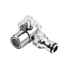 2PCS Sink Faucet Diverter Valve With Aerator and Male Threaded Adapter Faucet...