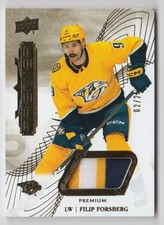2024-25 Upper Deck Premier Swatches Gold Spectrum Filip Forsberg /25 Nashville