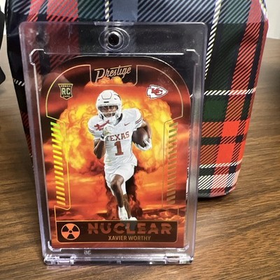 2024 Prestige Xavier Worthy Nuclear Rookie  Case Hit Kansas City Chiefs RC   