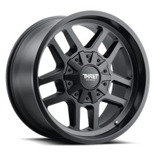 Thret Offroad Wheels Radar 809 17x8.5 6 Satin Black 6x135 6x139.7 Qty 4