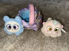 Lote Distroller Sigoto Mono Muñeca Azul y Moisés Portabebés Changuino Peluche