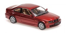 Minichamps 1:43 BMW 3 Series Coupe E46 1999 Red Metallic Diecast Model Car