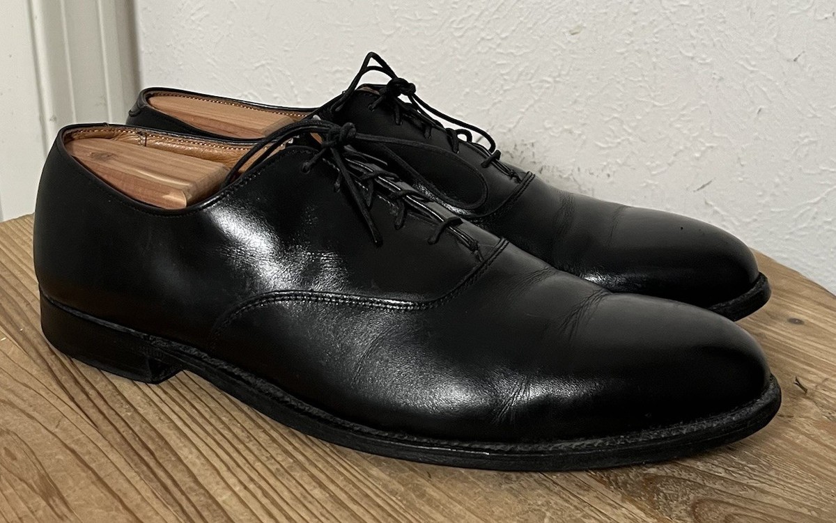 靴 Alden 932 Black Plain Toe Balmoral 932 - Plain Toe Bal in Black Calfskin – ALDEN SHOES