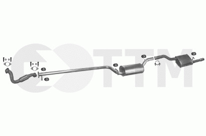Silencieux FORD FOCUS BREAK 1.8 115cV réduit le bruit et résiste à la rouille