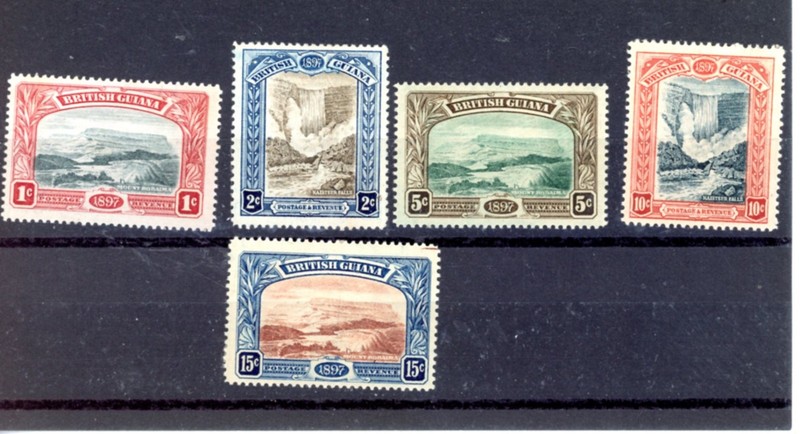 BRITISH GUIANA-- Complete Set Scott #152-#156