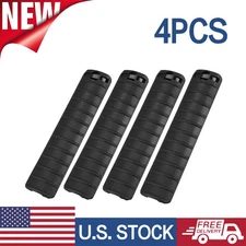 4PCS Pack Tactical Rail Cover Protector Picatinny Rail Panel Ribbed New