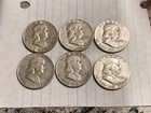 FRANKLIN HALF DOLLAR 6 COIN LOT