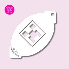 minecraft themed  Stencil Template 147 - Reusable Stencil face craft art stencil