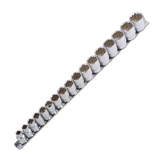 Socket Set 3/8" Drive Shallow Sockets Set 17pc 8mm-24mm Socket Tool Set