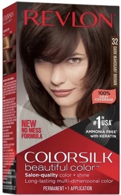 Revlon Colorsilk Beautiful Permanent Hair Color No Mess Formula 32 Dark Mahogany