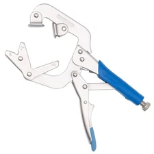 10 inch Welding Pipe Plier, Locking C-clamp with Large adjustable V Pads, Fas...