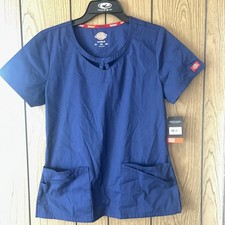 New Dickies Scrubs 85810 Special V Neck EDS Scrub Junior Fit Navy