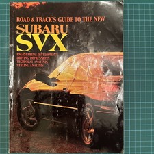 Subaru SVX Road & Track magazine supplement Brochure 1991 not UK JDM Alcyone XT 