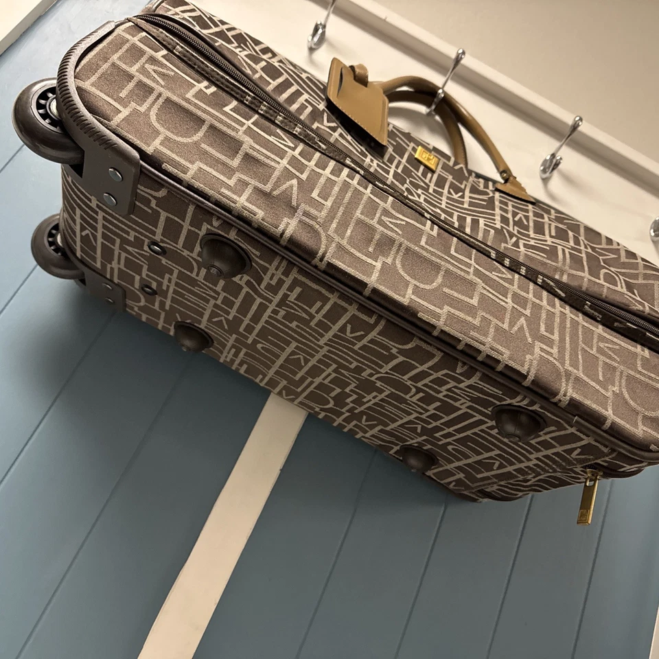 Vintage Diane Von Furstenberg DVF Classic Logo Travel Overnight Bag Brown - Image 4 of 4