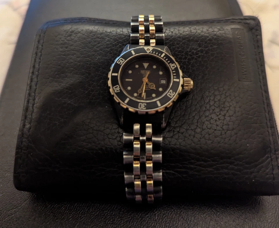 HEUER Ref. 980.028N 1000 Black Gold Ladies 200M Rare Diver Watch - Image 4 of 4