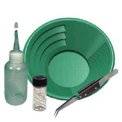 Sluice Monkey 12'' Green Gold Pan Panning Kit Gold Pan
