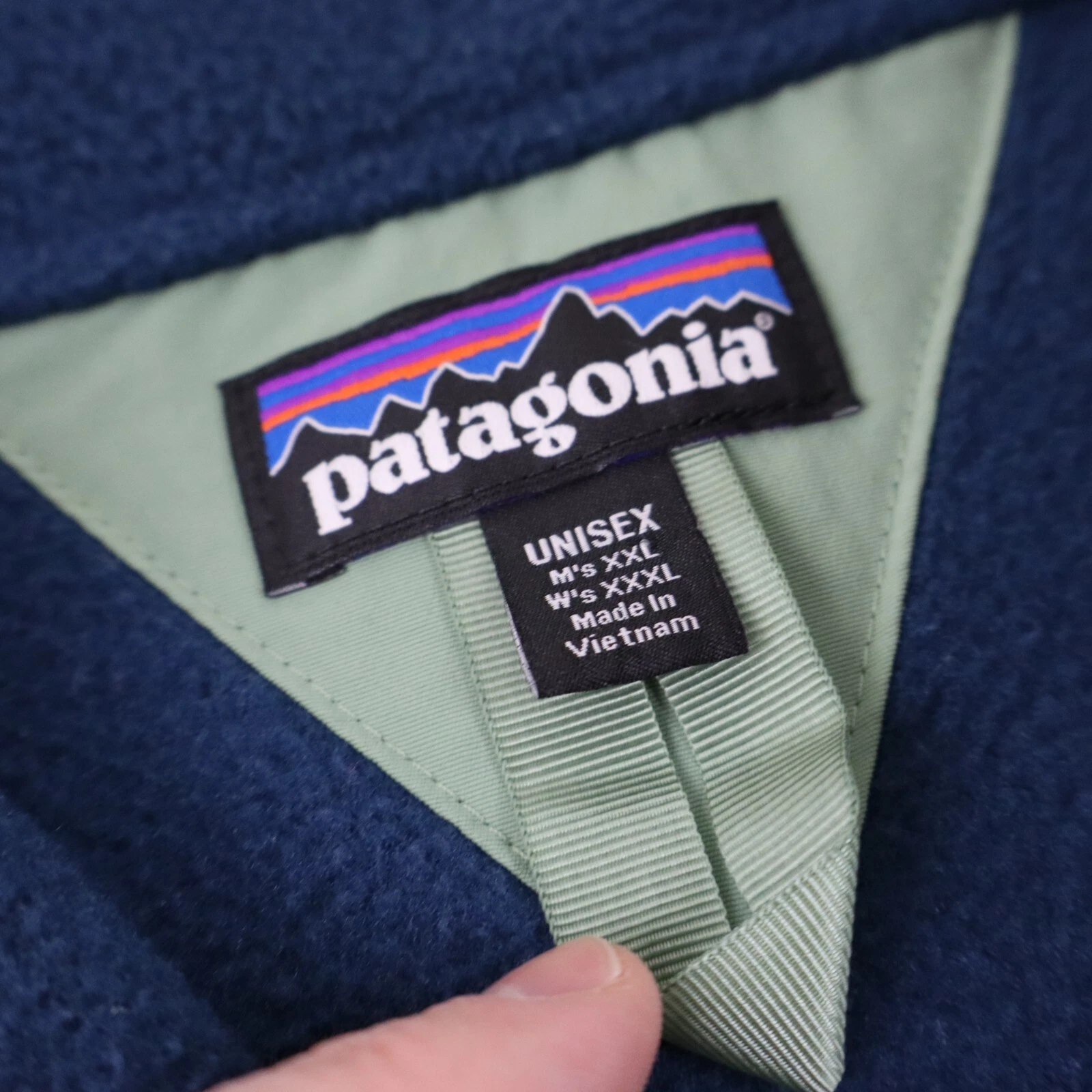 patagonia synchilla anorak fleece pullover coat jacket