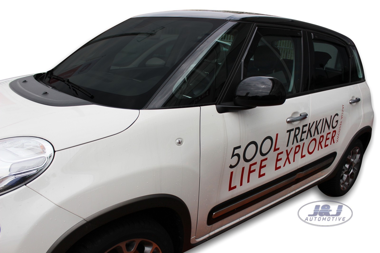 TO FIT FIAT 500L 2012 up wind deflectors 4pc set TINTED HEKO eBay