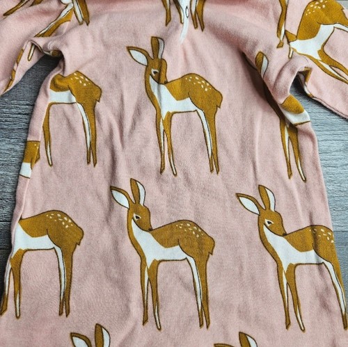 Milkbarn 3-6 Months One Piece Hood Pink Fawn Deer - Picture 3 of 5