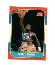 Darryl Dawkins 1986-87 Fleer New Jersey Nets Basketball Card #24