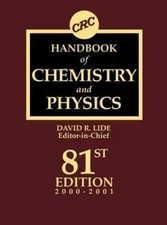 CRC Handbook of Chemistry and Physics; 81st Ed. Hardcover, BRAND NEW, MFR SEALED