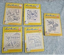 Aunt Martha's Hot Iron Transfers Textile Embroidery Needlepoint Canvas FREE S/H