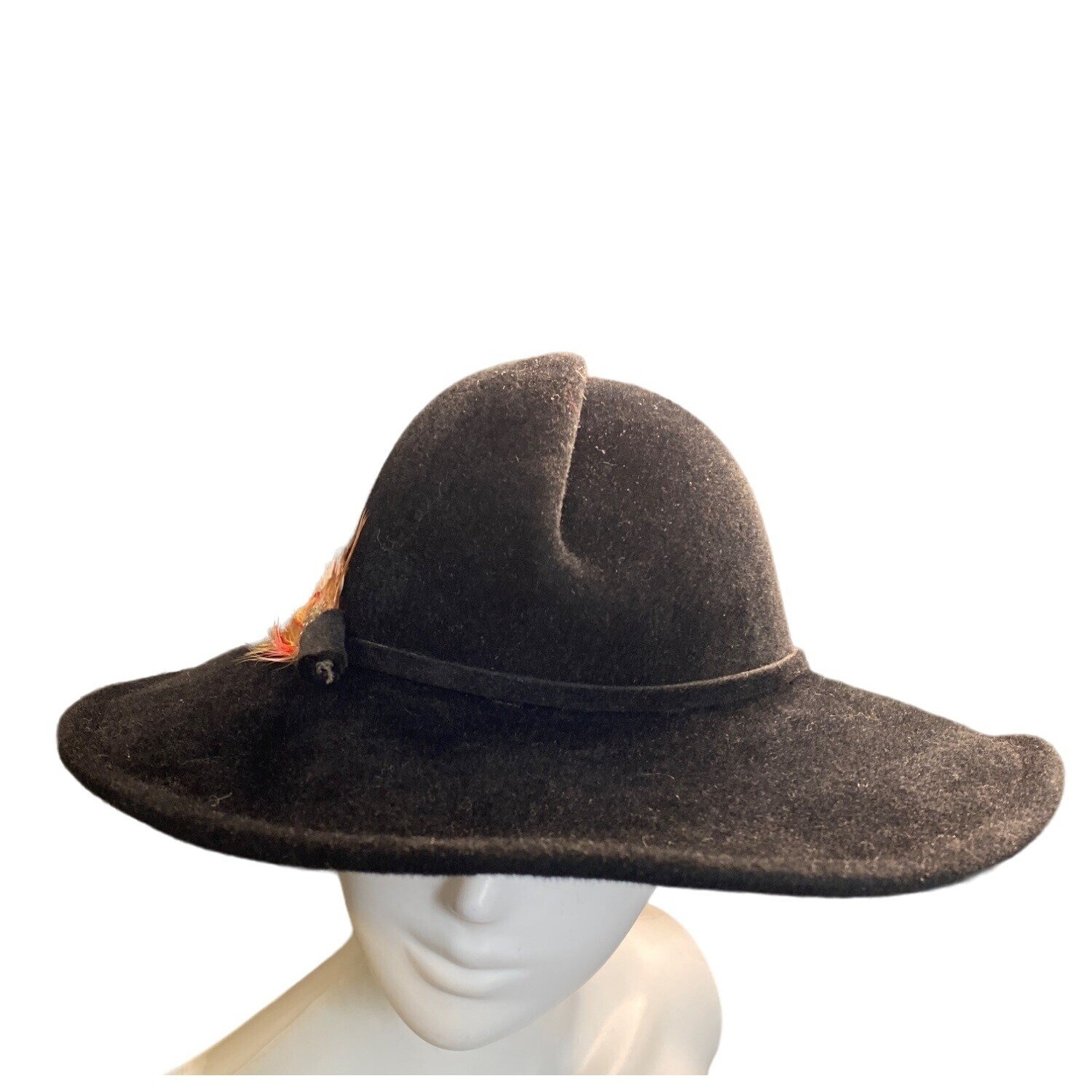 VINTAGE TWINS ARMOIRE LTD ROZZALYND AND JOSEPHINE WOMEN'S FUR FELT HAT