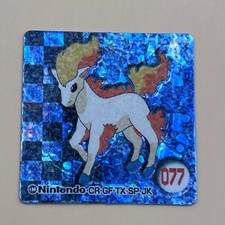 Ponyta Pokemon Mini Sticker Seal Pocket Monsters No.077 Anime Holo Japan Y-33
